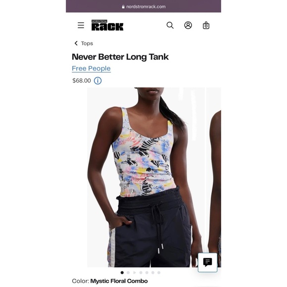 FREE PEOPLE FP MOVEMENT Never Better Long Workout Tank Top — MEDIUM — NWT - Picture 4 of 13